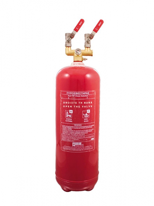 Πυροσβεστήρας Wet Chemical 9Lt F Class Τοπ. Εφαρμ. 2 Βάνες